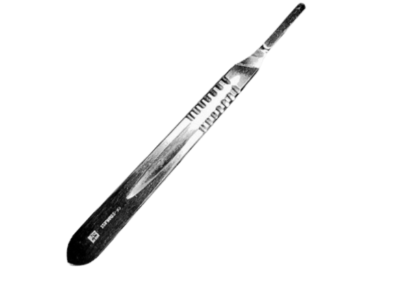 Manche de bistouri nº 4, 140 mm  Le lot de 10